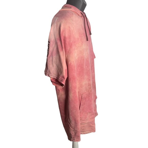 DC The Flash Short Sleeve Pullover Hoodie 2XL Custom Tie Dye Kangaroo Pocket - Picture 6 of 7